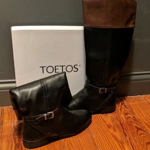 Wide calf riding boots